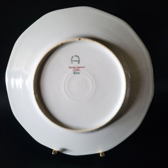 Antique Theodore Haviland Limoges Salad Plate, Eden Pattern, Bird Plate - Picture 9 of 11